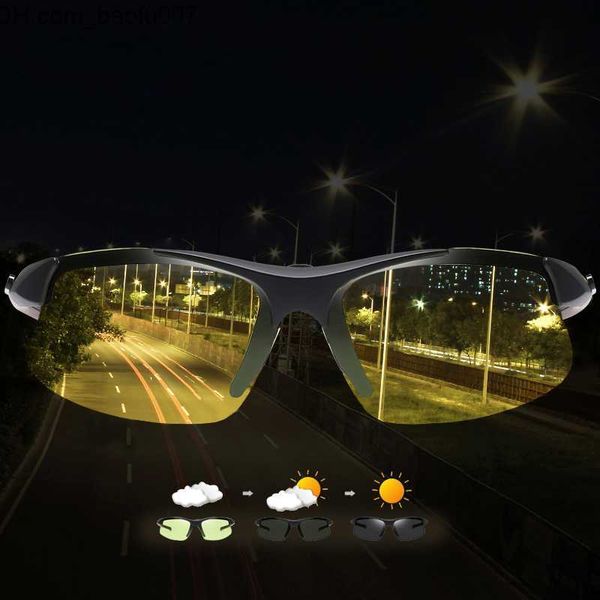 

sunglasses 2022 ppient bicycle glasses bicycle glasses sports men's sunglasses mtb racing bicycle day and night vision glasses z230719, White;black