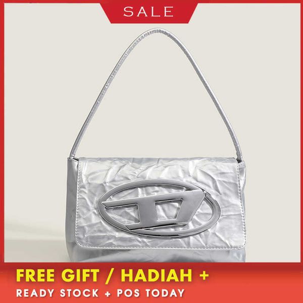 

women's design bags small niche dign sier latin american underarm bag large capacity single shoulder wrinkled leather metal space feel