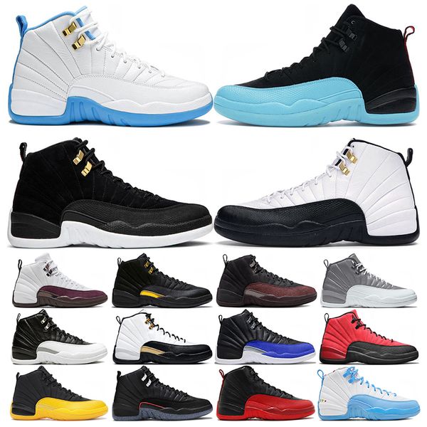 

designer 12s basketball shoes black taxi stealth dark concord reverse flu game university gold utility emoji easter indigo mens outdoor spor