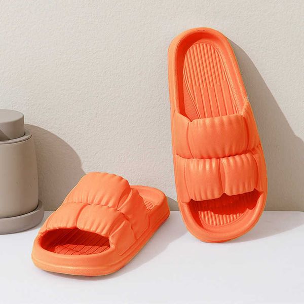 

new men thick bottom slippers platform bathroom slides non slip trend designer shoes ladies female mule shoes flip flops sandals d092, Black
