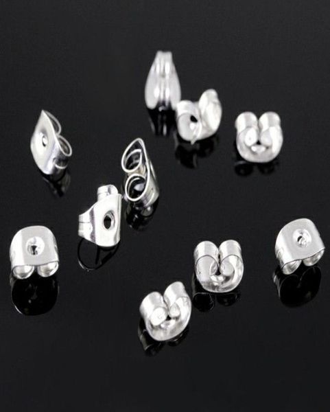 

1000pcs 46mm stainless steel claspamphooks earring backjewelry accessoriesfit studs8622562, Silver
