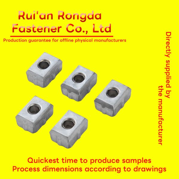 

m6 square welded nut carbon steel galvanized hexagonal nut there's a hundred of them in one