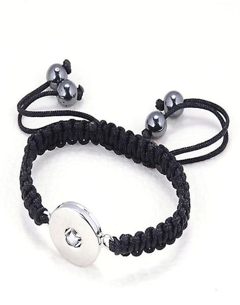 

diy charm bracelets braided bracelets with 1 round snap button charm bracelets insert jewelpop not including 6437815, Golden;silver