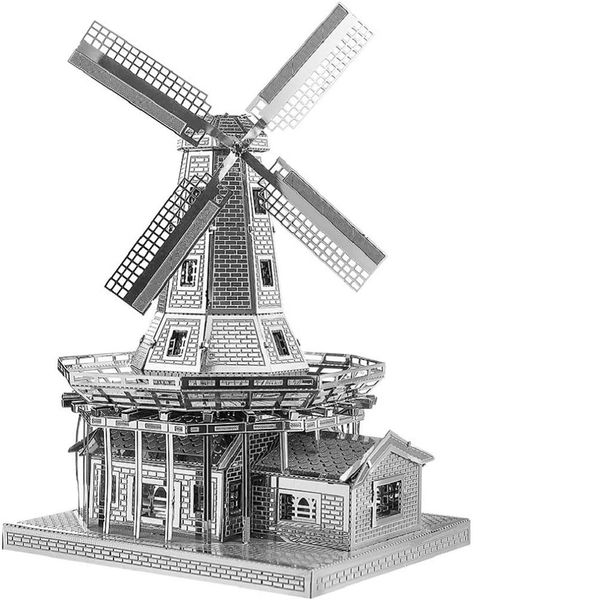 

piececool 3d metal puzzle dutch windmill building model craft collection brain teaser stress relief toys handmade entertainment for adults a
