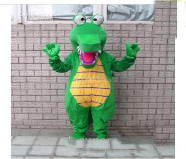 

2019 discount factory crocodile alligator mascot costume fancy1788499, Red;yellow