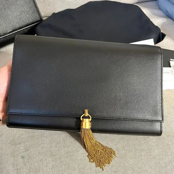 

evening bags designer wallet tassel chain baguette bags genuine leather handbag luxury multi pochette tote clutch bag for man women caviar f