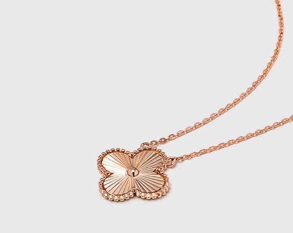 

ladi clover pendant stainls steel 18k rose gold women necklace53562862802138, Silver