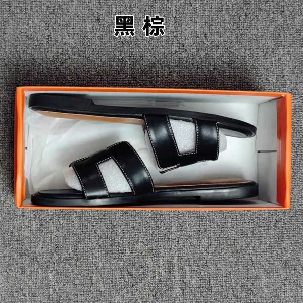 

designer beach slipper oran sandals slides 2023 new slippers women's summer outwear fashion flat bottom slotted and outdoor large 4 ib4