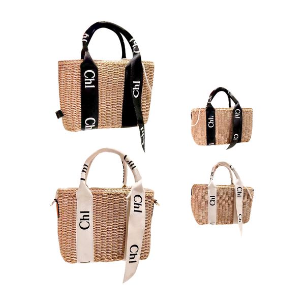 

handbags totes shoulder bags cross body woody beach clutch bag straw weave raffia luxury mens womens city pochette summer large beach weave