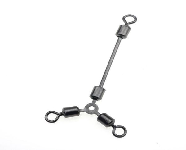 

rompin 10pcslot fishing swivels ball bearing rolling swivel fishing connector accessories sea fishing 3 way swivel connector3147983
