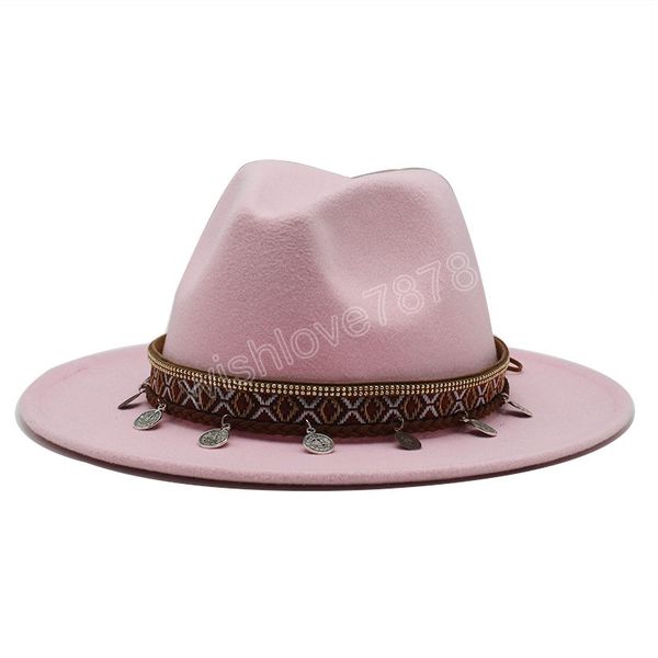 

fedora hat women men fashionable church sombrero mujer gentleman derby vintage green white ladies wide brim panama vintage hats, Blue;gray