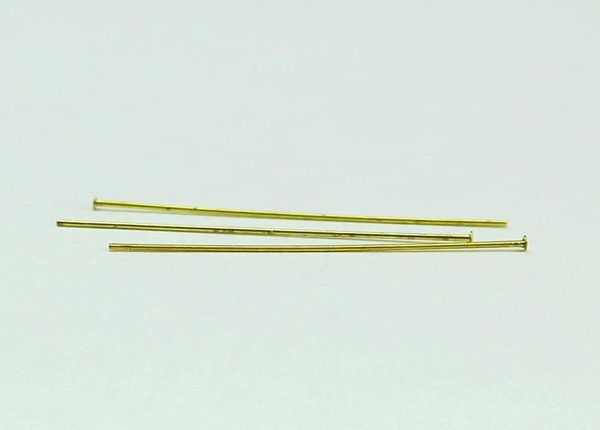

beadsnice gold plated brass head pin for jewelry making flat head straight pins jewellery findings whole id 129275639108, Silver