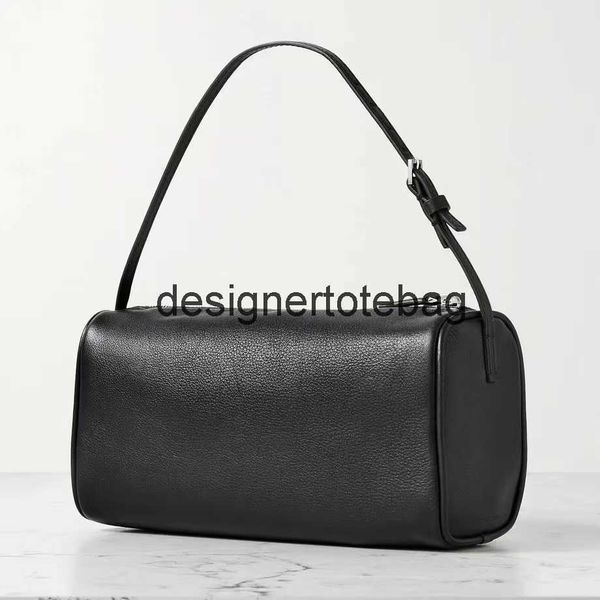 

the row pen bag simple hand bag 90s bag cowhide pen container bag mini handbag