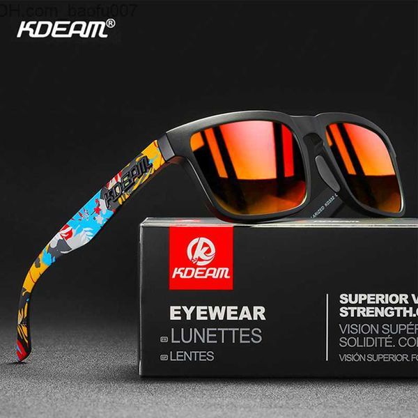 

sunglasses kdeam men's polarized sunglasses fishing lifestyle mirror color blocking sunglasses women's legendary square sunglasses, White;black