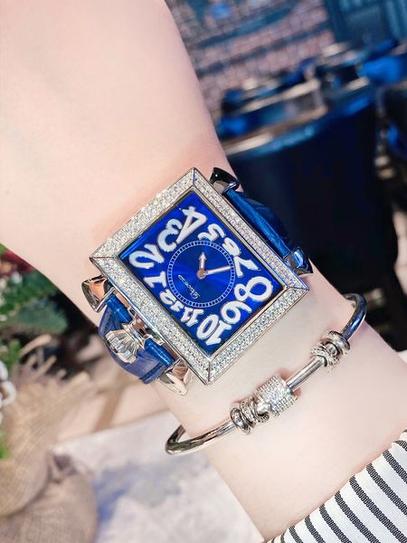 

women s watches luxury davena watch japan mov t classic crystal square lady hours fine fashion real leather bracelet girl s gift box 230714, Slivery;golden