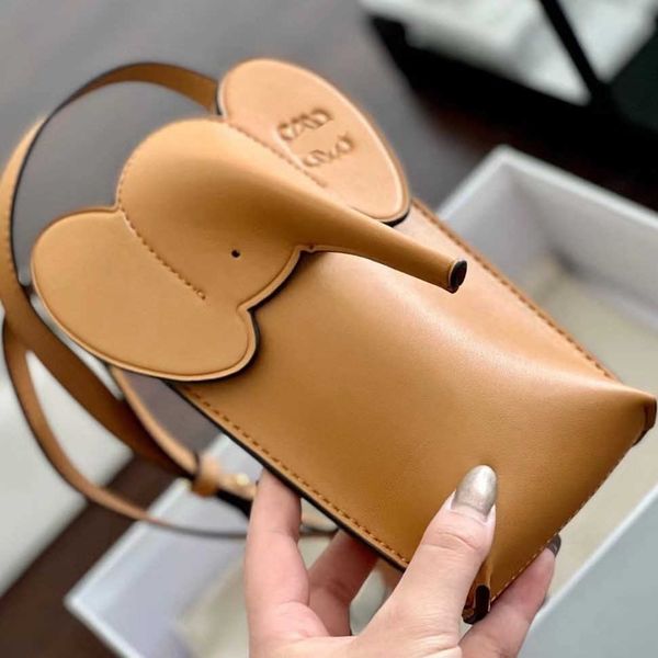 

lowe mini phone bag designer purse cowhide baby elephant handbag fashion casual shoulder crossbody bag