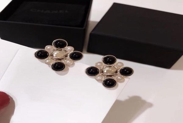 

black and white pearl earrings for women01234567896254798, Golden;silver