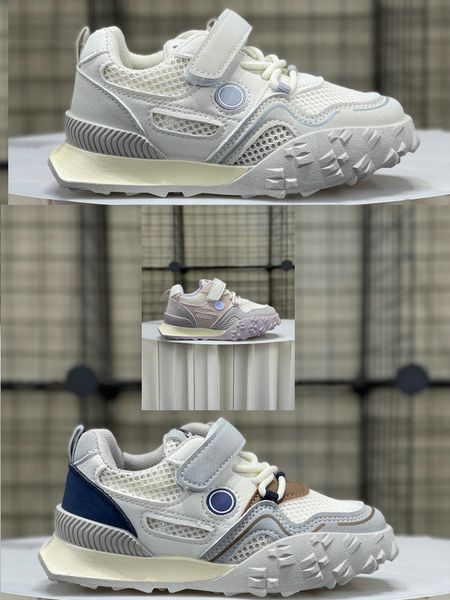 

hook and loop mesh hollow kidsrunning shoes 2023 new freshgoods boy and girls running shoes designer grey blue baby shower pink purple outdo, Black