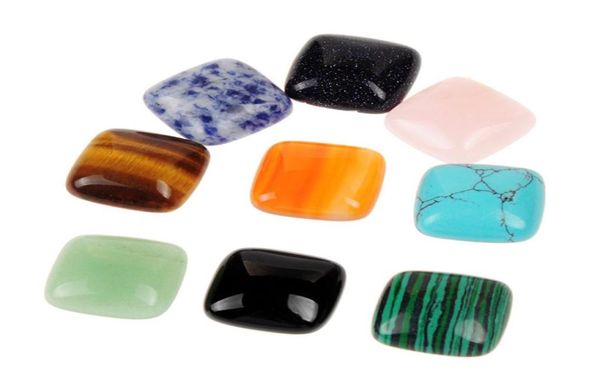 

pretty first quality multi natural stones quartz small flat back cabochon ready to be made into a beautiful ringbracelet brooch2625020, Black
