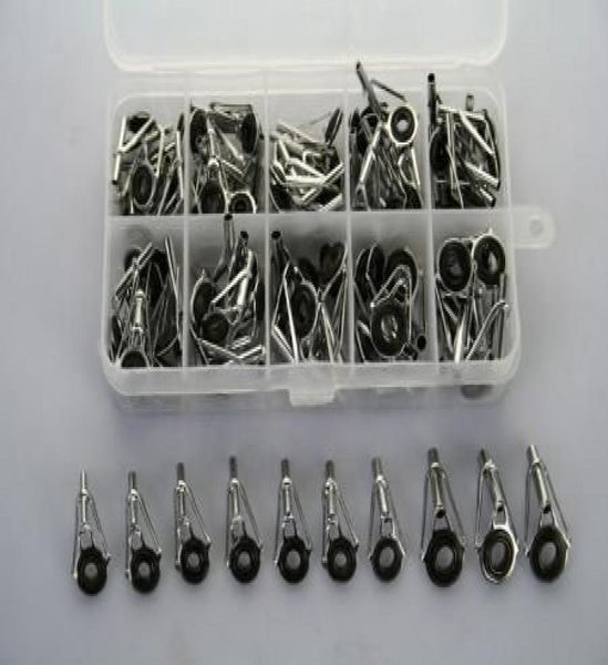 

assorted 90 pcs fishing rod parts tip gunsmoke stainless repair diy kits4180336