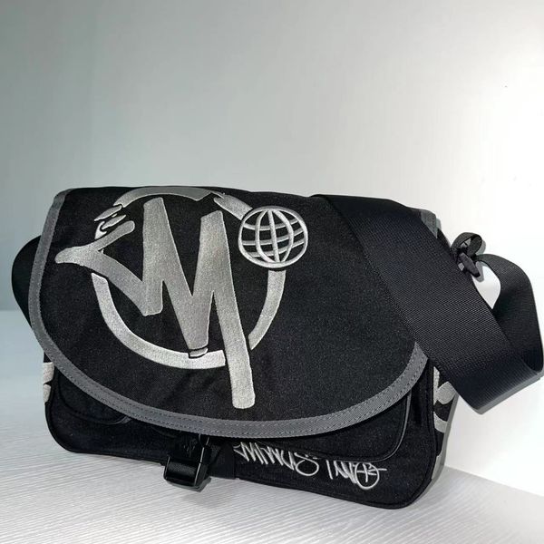 

evening bags desinger fashion minus two messenger bag letter embroidery crossbody shoulder for men oxford waterproof male sac purse 230714