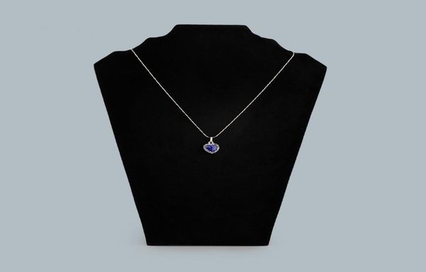 

tall jewelry necklace chain display stand black velvet foldable cardboard jewellery displays for boutique shop shelf kiosk craft m7237106