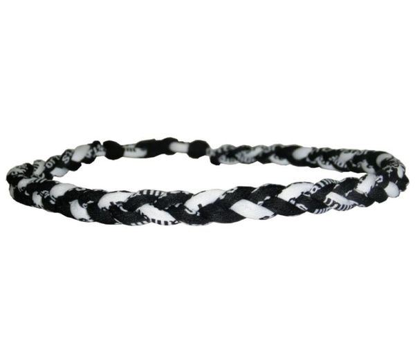

original men kids boys titanium braided 3 ropes tornado choker for sports football baseball softball girls mom necklace8766168, Golden;silver