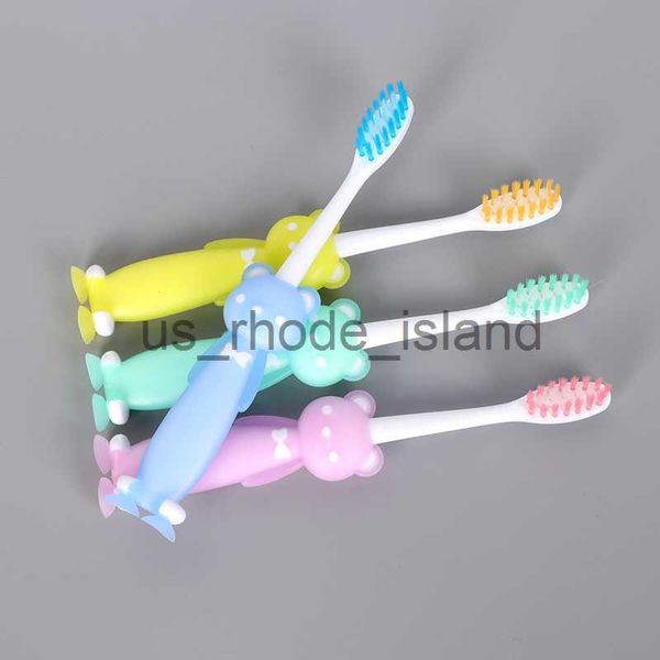 

other baby feeding 1pc baby cute soft-bristled toothbrush children cartoon bear training toothbrushes kids dental teeth brush oral health ca