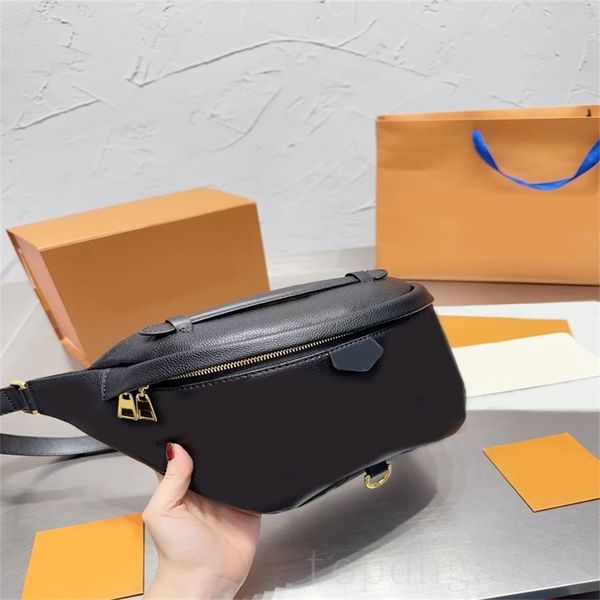 

fanny pack leather sac belt bags for women men hip hop punk street borse fabric lining metal parts zip closure chest bags sacoche xb042 e23