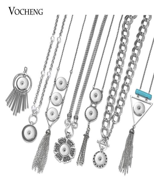

vocheng noosa ginger snap charms necklace for 18mm snap button interchangeable jewelry nn6374679509, Silver