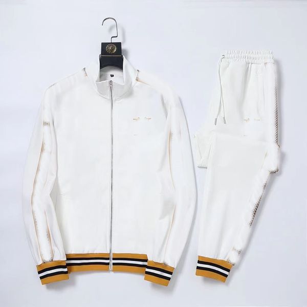 

2023 designers new mens tracksuits fashion brand men suit spring autumn men's two-piece sportswear casual style suits 02, Gray