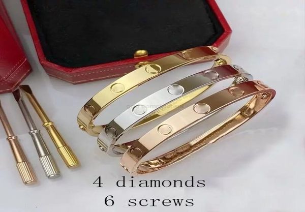 

bangle woman stainless steel screwdriver couple love bracelet mens fashion jewelry valentine day gift accessories whole2381498, Black