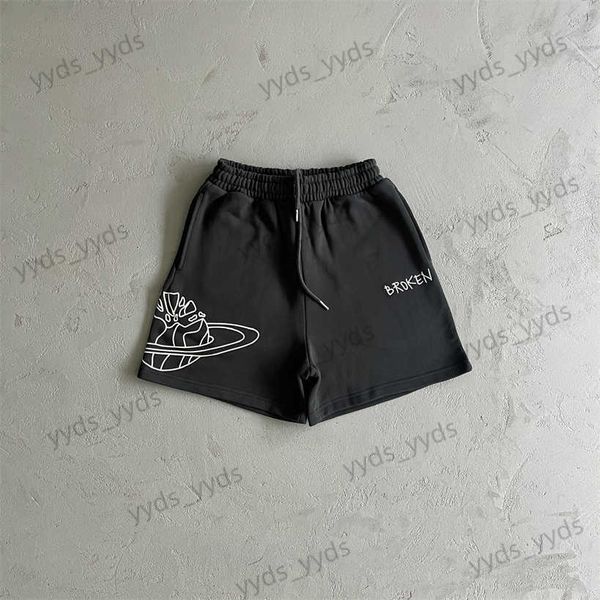 

men's shorts broken planet men's shorts fashion black embroidery bpm sweatpants market original t230714, White;black