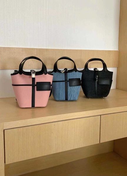 

luxury designer bag picotin lock 2023 new line online red same fashion versatile vegetable basket contrast design handheld crossbody girl 0e