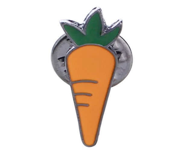 

lovely vegetables carrot brooch enamel pin for women kid bags badge fashion button pins denim jacket pins jewelry2434639, Gray