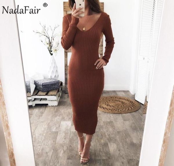 

knitted sweater bodycon dress women stretchy long sleeve off shoulder black white red knit winter midi dresses8093681, Black;gray
