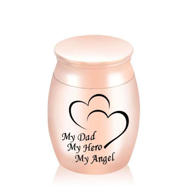 

small cremation keepsake urns for human ashes mini cremation urn for ashes cremation funeral urnmy dad my hero my angel 30 x 40mm7429435, Silver