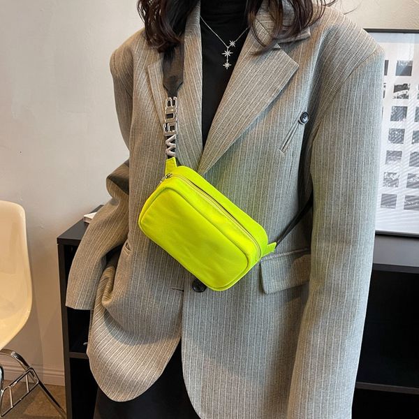 

waist bags brand for women casual canvas pack fluorescent green fanny fashion belt bag travel shoulder crossbody chest 230713