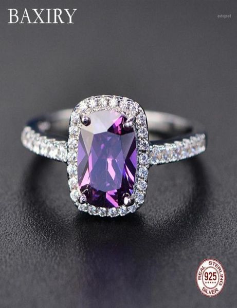 

fine engagement ruby 925 sterling silver rings amethyst gemstone ring silver emerald blue sapphire new for women13029755, Golden;silver