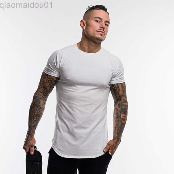 

men's t-shirts men's fitness sports short-sleeved t-shirt new young summer clothing thin half-sleeve l230713, White;black