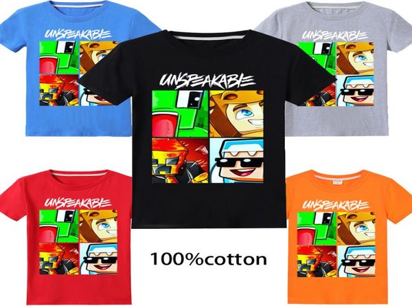 

2020 children summer t shirt 100% cotton youtuber alan walker boys girls anime pattern kids short sleeve t-shirt y2007044092039, Blue