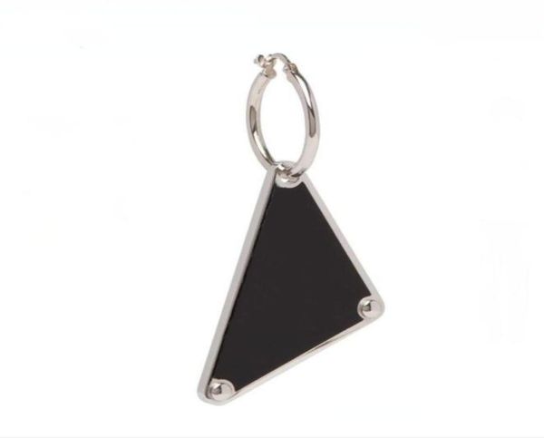 

luxury men women charm earring elegant black triangle label earrings brand jewelry fashion wedding accessories8036570, Golden
