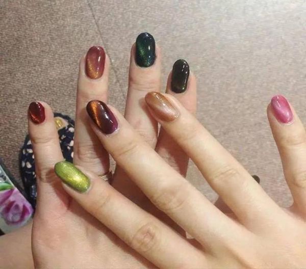 

wholesale-candy lover 3d magnet stick magnetic nail gel polish cat eyes led uv nail gel polish use 3d magical nail tool varnish cquer3451887, Red;pink