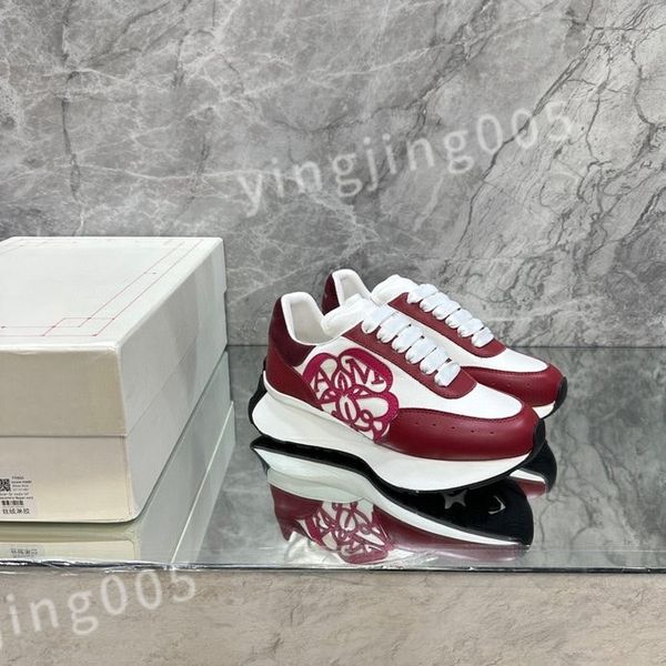 

luxury designers sneaker casual shoe sole white black leather womens espadrilles mens high-quality lace up trainers sneakers size 35-46 xsd2