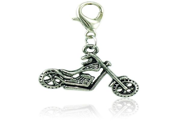 

jinglang charms with lobster clasp dangle retro alloy motorcycle pendants diy charms for jewelry making accessories1523546, Bronze;silver
