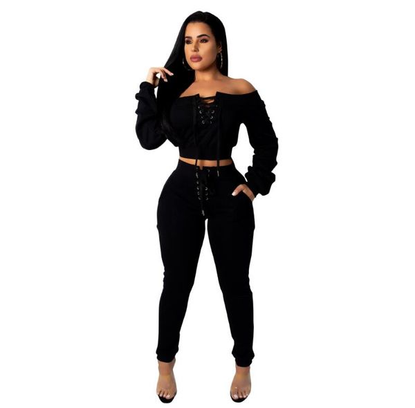 

women's set 2023 autumn new fashion casual women's set slim fit women's two piece pants, White