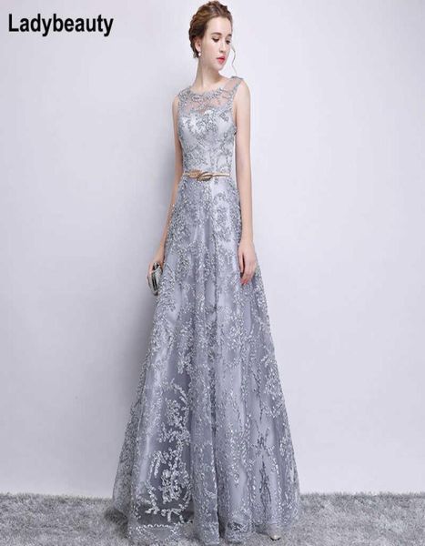 

evening dress elegant banquet champagne lace sleeveless floorlength long party formal gown plus size robe de soiree sh1908275878683, White;black