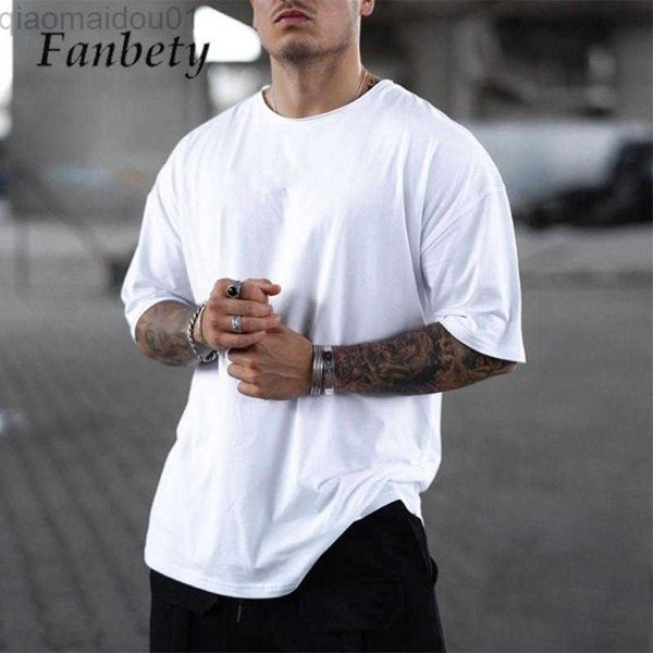 

men's t-shirts 2023 fashion casual style men new men loose crew neck solid color t-shirts streetwear male all-match short sleeve pullo, White;black
