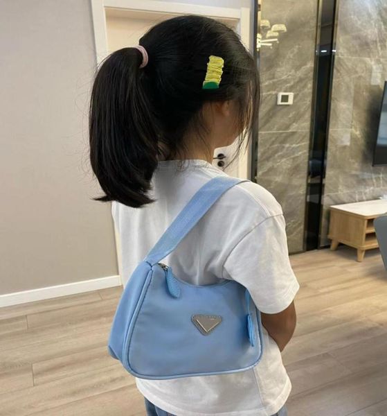 

p style girls handbag child one shoulder alar bags kids colorful princess purse children nylon bag a95484040074, Black