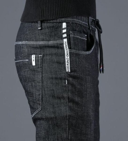 

icpans korea skinny jeans men slim fit black blue elastic waist pencil denim pants men spring summer 2011113837999